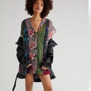 Free People Toni Printed Mini Dress